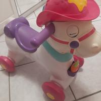 cavalino sonoro e camioncino dei pompieri 