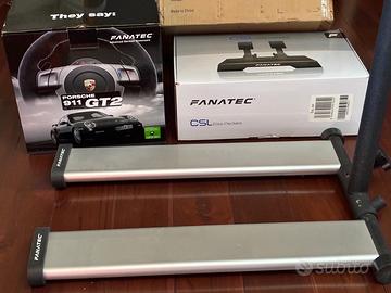 Fanatec volante + pedaliera CSL Elite + supporto