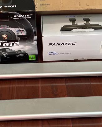 Fanatec volante + pedaliera CSL Elite + supporto