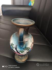 vaso in ceramica dipinto a mano Rodi Grecia vintag