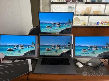 Monitor triplo portatile 16" windows e mac