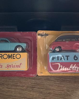 Modellini fiat e alfa romeo