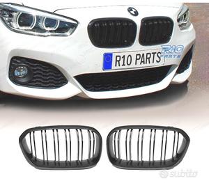 GRIGLIE BMW F20 F21 15-18 NERO OPACO DOPPIA LAMA