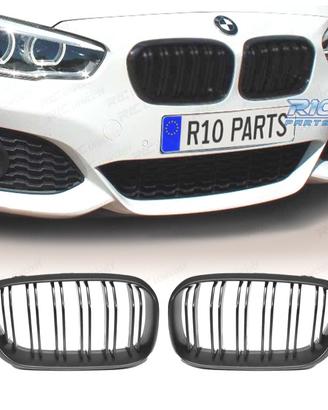 GRIGLIE BMW F20 F21 15-18 NERO OPACO DOPPIA LAMA