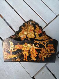 Portalettere in papier mache' vintage