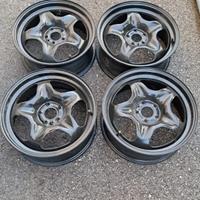 4 - CERCHI IN LAMIERA FIAT 6,5X16 5X98 ET39 CB 58,