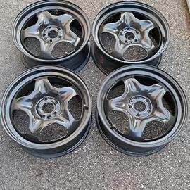 4 - CERCHI IN LAMIERA FIAT 6,5X16 5X98 ET39 CB 58,