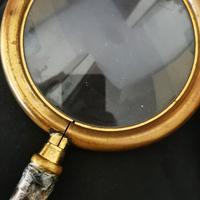 antica lente in ottone del 1800