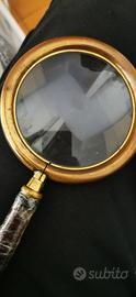 antica lente in ottone del 1800