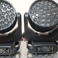 COPPIA TESTE MOBILI  36 led 680 watt professionali