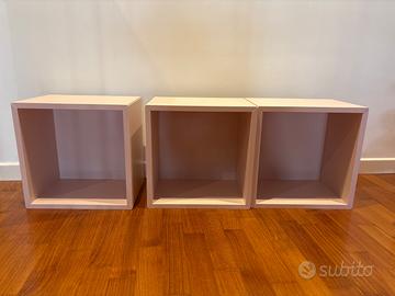 mensole cubo ikea rosa
