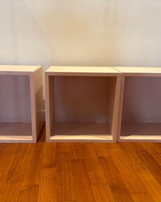 mensole cubo ikea rosa