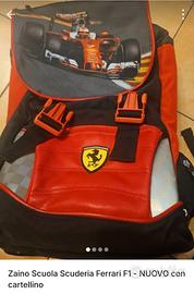Zaino scuola Ferrari  nuovo con cartellino