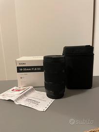 Obiettivo Sigma 18-35mm