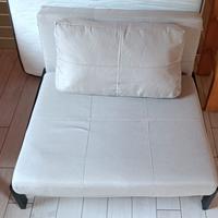Poltrona letto beige 