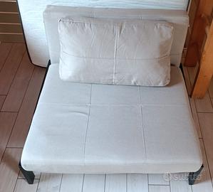 Poltrona letto beige 