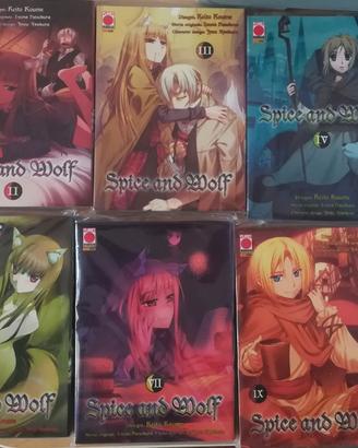 Manga Spice and Wolf Volumi 1-7 e 9-10
