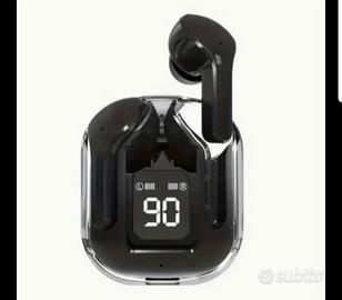 Auricolari Bluetooth neri con display LED NUOVI