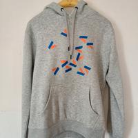 Felpa con cappuccio grigia Tee Jays taglia M