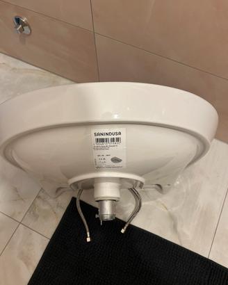 Lavabo Sanindusa Easy 60,Miscelatore Paini, Flessi