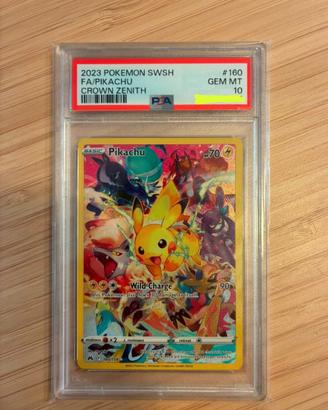 Pikachu 160/159 Full Art PSA 10 - Crown Zenith ENG