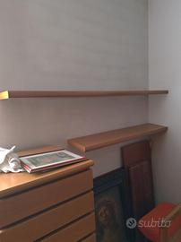 Mensole in legno naturale