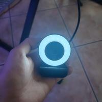 webcam HD 1080p con luce ring integrata 3 modalità