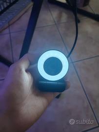 webcam HD 1080p con luce ring integrata 3 modalità