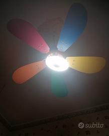 Lampadario ventilatore per cameretta a led 