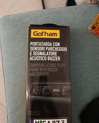 Portatarga con Sensori Parcheggio Gotham - NUOVO