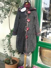 Cappotto handmade in lana cotta – pezzo unico