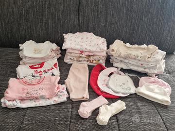 Lotto abbigliamento bimba 0-3 mesi