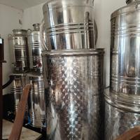 Fusti acciaio inox olio e vino