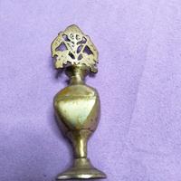 Antico contenitore di Kohl, Suma Dani in ottone.