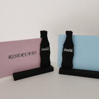 portalistini / segnatavoli Coca-cola