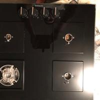 Piano cottura a gas Siemens EP6A6HB20 vetro nero.