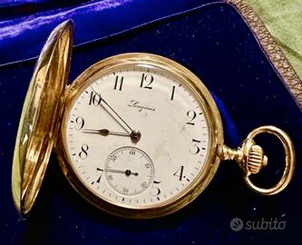 Longines orologio da tasca in oro giallo