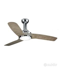 Ventilatore da soffitto Gandia effetto rovere