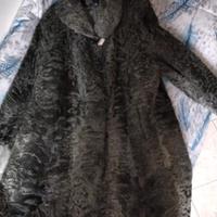 Pelliccia di astrakan grigia chiara  L/XL  