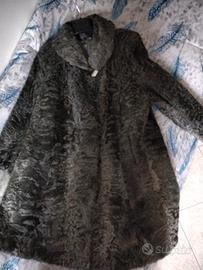 Pelliccia di astrakan grigia chiara  L/XL  