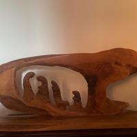 Scultura in legno “La Natività” di Enzo Barbieri C