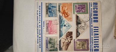 ricordo filatelico Repubblica di San Marino 