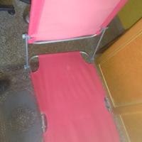 Sedia sdraio mare con para sole richiudibile 55x18