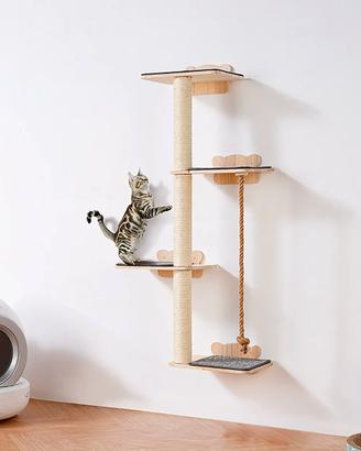Albero per Gatti Alto a 4 Livelli