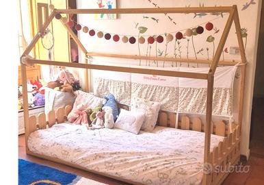 Letto casetta montessoriano