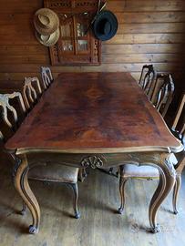 Tavolo chippendale usato + sedie