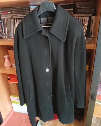Cappotto nero Moda Mia in chachemire made in italy