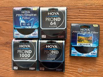 filtri hoya nd 8 , nd 64 , nd 200, nd 1000 D 82mm