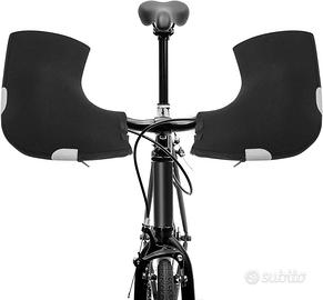 Guanti muffole manubrio bicicletta fodera in pile