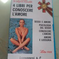 Cofanetto 4 LIBRI PER CONOSCERE L'AMORE anni  '60